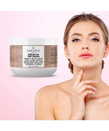 Livana Natural Daily Moisturizing Cream for Dry & Sensitive Skin - Soothing Face & Body Cream with Peppermint Scent | Shop Internationally - Buy Online on GoSupps.com