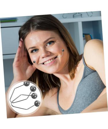 BELLIFFY 1 Pair Dimple Trainer Cheeks Clip Dimples Trainer for Cheeks Metal Dimples Exerciser Facial Tool Face Dimples Exerciser Dimples Maker for Face Cheeks Face Exerciser Cheeks Balls 4.30X2.50X0.80CM Black - Buy Online on GoSupps.com