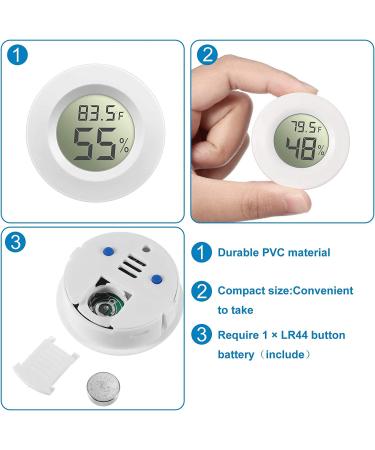 Zerodis Mini Digital LCD Thermometer Hygrometer for Pets | Accurate Temperature & Humidity Measurement for Reptiles Incubators & Grow Houses - International Shipping Available - Buy Online on GoSupps.com