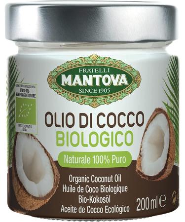 Italian Gourmet E.R. Fratelli Mantova Organic Coconut Oil 100% Natural 200 ml Glass + 400 g Box - Buy Online on GoSupps.com