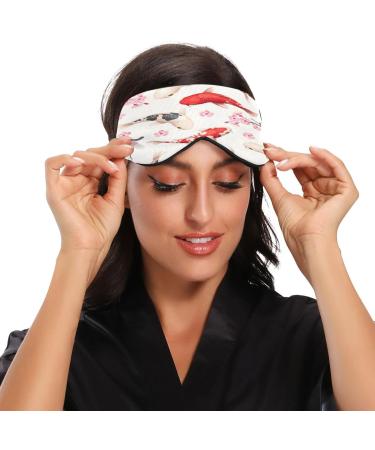 Floral Fish Sleep Mask - Soft Comfort Blindfold for Men Women - Adjustable Strap - Blockout Light for a Restful Night's Sleep - Buy Online on GoSupps.com