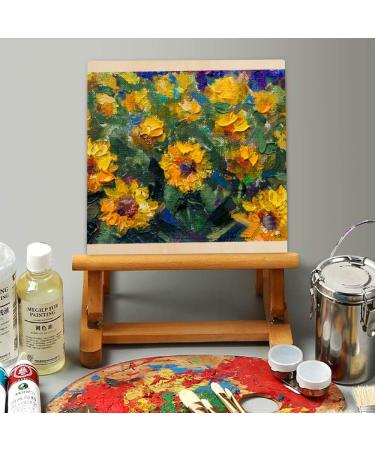 Owevvin 6 Pack 8x8 Inch Unfinished Wood Cradled Canvas Panels for Painting, Drawing, and DIY Crafts - Buy Online on GoSupps.com