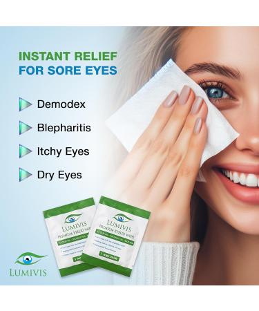 Tea Tree Oil Eyelid Wipes - 36 Individually Wrapped Pads for Eye Cleansing & Makeup Removal | Soothe & Revitalize Your Eyes - Buy Online on GoSupps.com