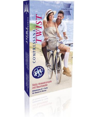 Compressana Twist: 18 mmHg Support Stockings for Travel Work & Sports - Prevent Varicose Veins & Thrombosis - 1 Pair - Buy Online on GoSupps.com