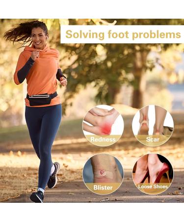 2 Pairs Anti-Slip Heel Pads for Loose Shoes - Comfort Grips for Men & Women | Prevent Rubbing & Blisters (Black - Buy Online on GoSupps.com