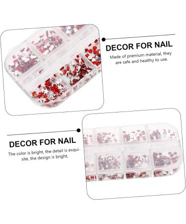 Healeved 1 Box Nail Jewelry Drill Crystals Decor Ab Glass Rhinestones Sticker Gems Gemstones for Nails Nail Diamonds Rhinestones Manicure Tools Nail Plastic Nail Stickers Love Red 13X5X1cm Red - Buy Online on GoSupps.com