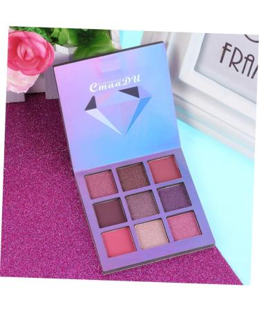 FOMIYES 9 Cosmetic Colors Diamond Bling Eyeshadow Pearlescent Shadow Eye Shimmer Metallic Glitter Makeup 1 count (Pack of 1) Purple - Buy Online on GoSupps.com