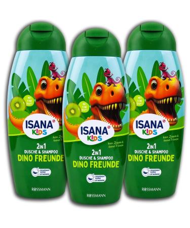 ISANA  ISANA KiDS 2in1 shower & shampoo dino friends 3 x 300 ml