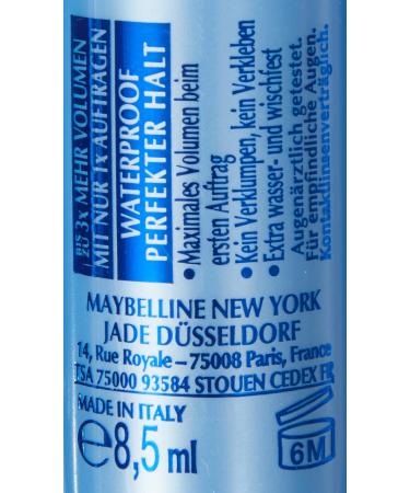 Buy Maybelline Jade Volum' Express Waterproof Mascara 91 Black (Pack of 2) - International Shipping Available - Buy Online on GoSupps.com