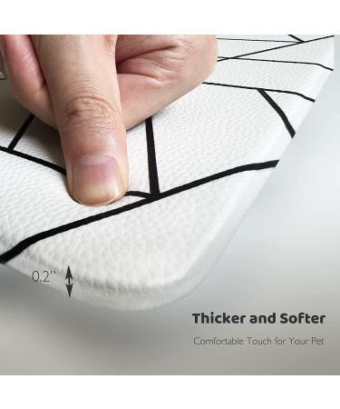 Libersoul Bohemian Waterproof Dog Bowl Mat - Boho Cat Food Mat for Floors - Pet Feeding Mat with Simple Lines Design - Buy Online on GoSupps.com