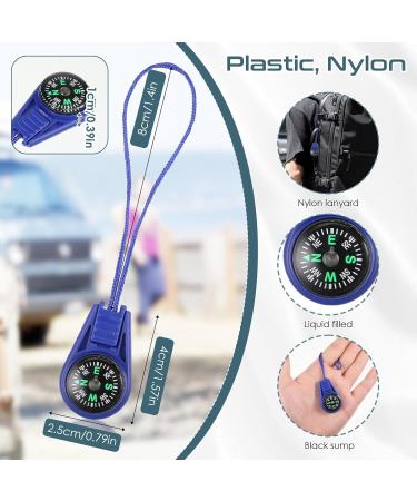 Mini Survive Compass - Multi-Color Outdoor Sport Compass for Camping Hiking & Kids - Buy Online on GoSupps.com