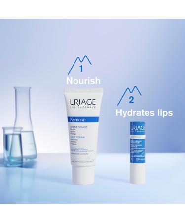 Uriage Xemose Soothing Face Cream for Dry Skin Prone to Atopic Eczema 40ml -24H Hydration Nourishes Soothes & Protects - With Shea Butter 10% - Non-Sticky Fragrance-Free Non-Comedogenic - Buy Online on GoSupps.com