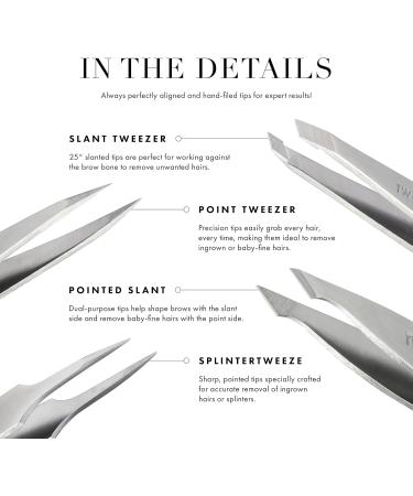 Tweezerman Exclusive Neon Purple Slant Tweezer - Hair Removal Tweezers Stainless Steel - Buy Online on GoSupps.com