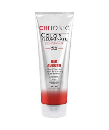 CHI Ionic Color Illuminate Conditioners - 95% Natural. Sulfate  Paraben and Gluten Free - 8.5 oz - Red Auburn