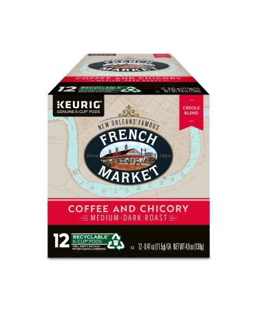 French Market Medium Dark Roast & Chicory Single Serve Cups Coffee 12ct (x6) Creole Blend - 72ct Total - Buy Online on GoSupps.com