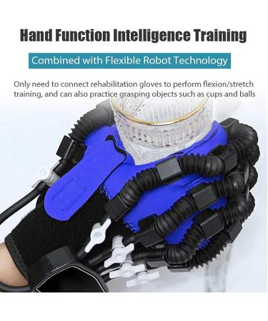 Rehabilitation Robot Gloves Finger Straightening Brace Guard for Stroke Hemiplegia Hand Function Recovery Relief Finger Cramps Left-L - Buy Online on GoSupps.com