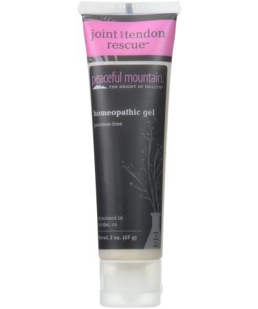 Peaceful Mountain Joint and Tendon Rescue - Natural Homeopathic Gel for Joints Tendons and Minor Discomfort in Other Soft tissues - 2oz. Gel