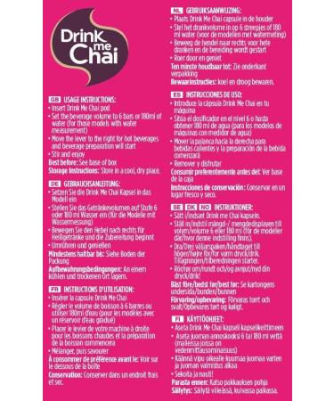 Drink Me Chai Spiced Chai Latte Dolce Gusto Compatible Pods - 40 Pods, 40 Servings - Buy Online on GoSupps.com