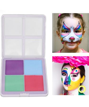  YIZISECCE Face and body paint 4 colors luminous matte long-lasting water-soluble makeup pigment for cosplay holidays 40g (type 2) - Buy Online on GoSupps.com