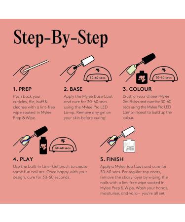 Mylee Liner Gel Nail Polish 7ml French Cancan with Nail Art Brush - UV/LED Soak-Off Manicure Pedicure - Buy Online on GoSupps.com