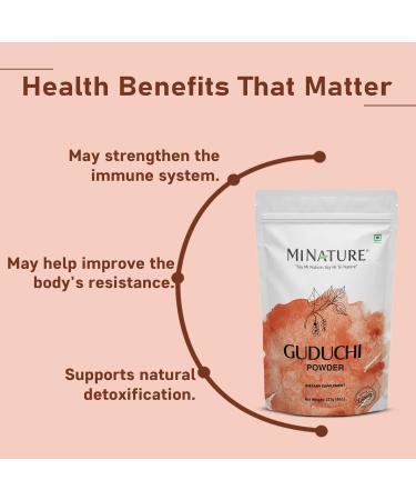 minature Guduchi (Giloy) Powder | (Tinospora Cordifolia) | Supports Healthy Digestion | Immunity Booster| Indian Giloy Powder | Resealable Zip Lock Pouch | 227g (8oz) - Buy Online on GoSupps.com