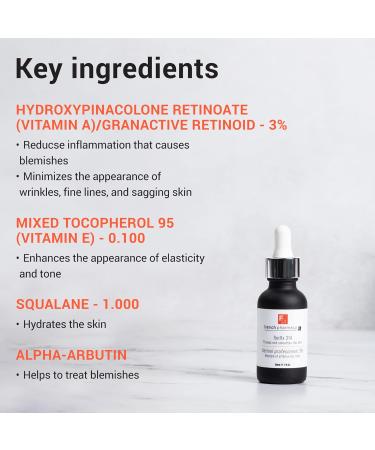 Buy French Pharmacy RetRx 314 Retinol Serum | Anti-Aging Skin Renewal | Women's Face Serum for Elasticity Plumpness & Brightness | 1oz - Ship Internationally - Buy Online on GoSupps.com