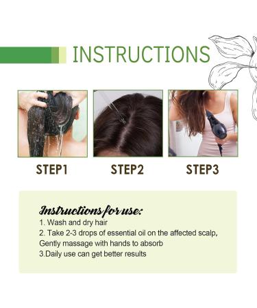 Hair Growth Oil Natural Hair Density Essential Oil Enhance Natural Hair Growth Intensity Repair Damaged Scalp and Hair No Scalp Irritation Hair Growth Serum for Hair Rapid Growth and Thickening - Buy Online on GoSupps.com