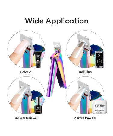 Buy Modelones Acrylic Nail Clippers - Professional Cutters for Acrylic Nails & Manicure | Rainbow Color | Ideal for Home & Salon Use - Buy Online on GoSupps.com