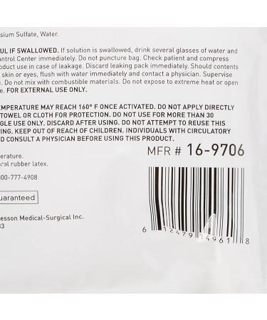 McKesson Instant Hot Pack Disposable 5 x 7 - 24 Packs, 24 Total - 1 Count | Hot Compress for Quick Pain Relief - Buy Online on GoSupps.com