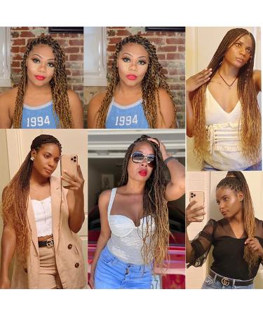 AQINBEL Pre Stretched 26 Braiding Hair - Yaki Texture Crochet Twist Braids (1B/30/27#) - Buy Online on GoSupps.com