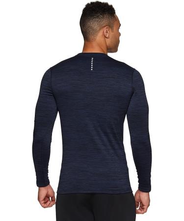 RBX Active Men's Insulated Base Layer Long Sleeve T-Shirt - Navy Blue | Size Large - Buy Online on GoSupps.com