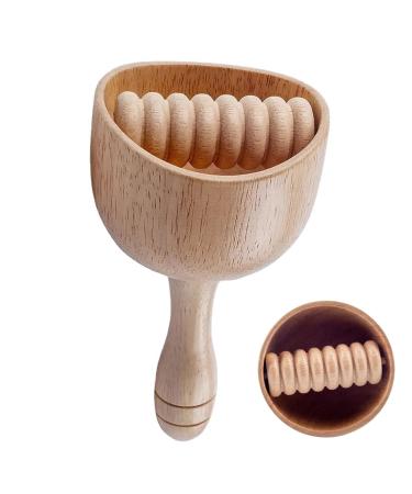 Holz therapy -Massage tools manual lymphatic drainage massage. Applicable gua sha body tool light body education massage devices for men men 3.9 x 3.5 inches wood therapy -massage tools