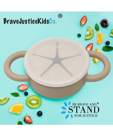 BraveJusticeKidsCo. Snack Attack Replacement Lid | 2 Pack | Universal Collapsible Snack Cup - Buy Online on GoSupps.com