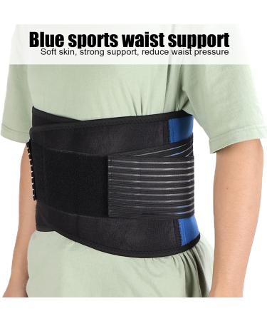 Breathable Adjustable Back Support Belt for Pain Relief - Lower Back Lumbar Support for Men & Women (Large) - Buy Online on GoSupps.com