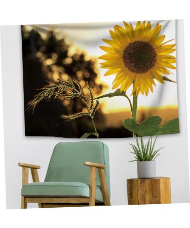 Zerodeko Floral Tapestry 2 Sets Sunflower Hanging Cloth Polyester (polyester) Household Hanging Pictures Floral Tablecloth 100X75cmx2pcs As Shownx2pcs - Buy Online on GoSupps.com