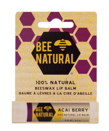 Bee natural lip balm acai berry