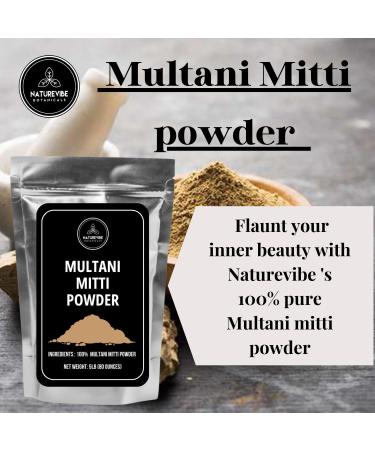 Naturevibe Botanicals Multani Mitti Powder 5lb | Fuller's Earth Face Mask & Skincare - 100% Natural & International Shipping - Buy Online on GoSupps.com