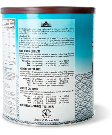David Rio White Shark Chai - San Francisco Blend (1x1814g) | International Shipping Available - Buy Online on GoSupps.com