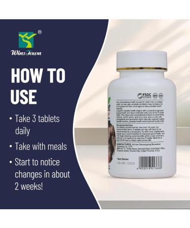 Wins Town Prostate Pills Saw Palmetto Prostate Health Supplements for Men Support Hair Health Urinary Tract & Bladder Control 60 Tablets - Buy Online on GoSupps.com