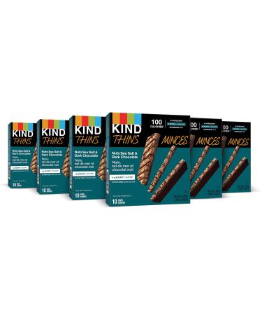 KIND THINS Nuts Sea Salt & Dark Chocolate Gluten Free Bars 21g Bar (60 Count)