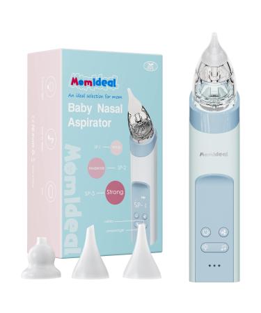 Electric Baby Nasal Aspirator  Upgrade Nose Sucker for Baby  Rechargeable Booger Sucker for Toddler with Music & Light Soothing  Food-Grade Silicone Nozzles  Adjustable Suctions