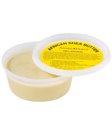 Raw African Shea Butter 8 oz. Ivory/White Grade A 100% Pure Natural Unrefined Fresh Moisturizing, Ideal for Dry and Cracked Skin. Can be use in Body, Hair and Face.