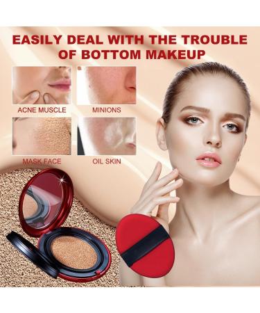 Air Cushion Foundation CC Cream Covering Foundation Long Lasting Foundation Fully Waterproof that evens out the complexion and provides perfect semi-matte coverage (Ivory). - Buy Online on GoSupps.com