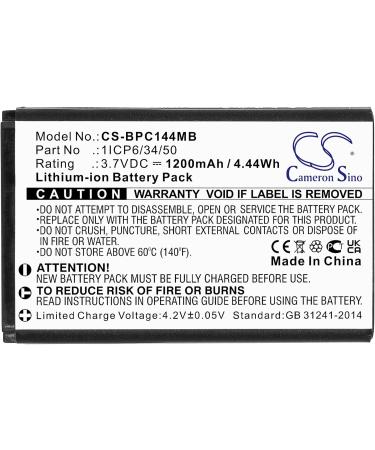Buy 1ICP6/34/50 1200mAh Battery - Compatible with Screen A014407 | 3.7V International Shipping Available - Buy Online on GoSupps.com