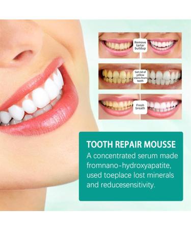 Probiotics Bright Whitening Teeth Mousse | 2024 Herbal Oral Repair Treatment | Deep Stain Removal Foam (2PCs) - Buy Online on GoSupps.com