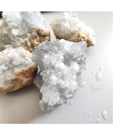 100g Real Natural Celestite Geode Quartz Cluster Diffuser Oils Crystal Specimen Cluster Specimen for Decoration ZJGIDTEM (Color : 90-100g Size : 3-5cm) 3-5cm 90-100g - Buy Online on GoSupps.com