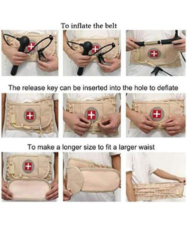 Decompression Back Belt | Lumbar Support & Traction for Lower Back Pain Relief - Buy Online on GoSupps.com