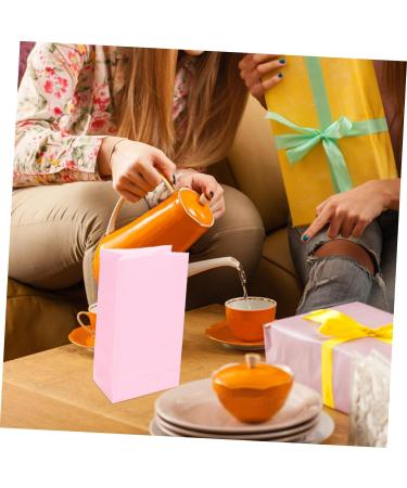 FUNOMOCYA 20pcs Gift Bags Bulk Gift Storage Bag Delicate Paper Gift Bag Festival Gift Bags Flower Wrapping Bag Party Bags Party Supplies Tote Bag Kraft Paper Wedding Pink 1 count (Pack of 1) Pink - Buy Online on GoSupps.com