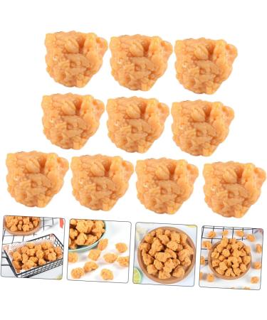 Abaodam 40 Pcs Simulation Popcorn Chicken Simulated Chicken Wings Baked Chicken Nuggets Realistic Roasted Chicken Store Supplies Faux Fried Chicken Toys Pvc Drumstick Child Chicken Popcorn - Buy Online on GoSupps.com