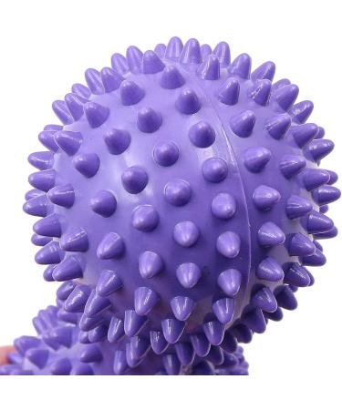 Relax and Rejuvenate with 2-Piece Nuzamas Peanut Massage Ball - Ideal for Hand & Foot Massage Yoga Trigger Point Therapy & Acupuncture - Purple - Buy Online on GoSupps.com